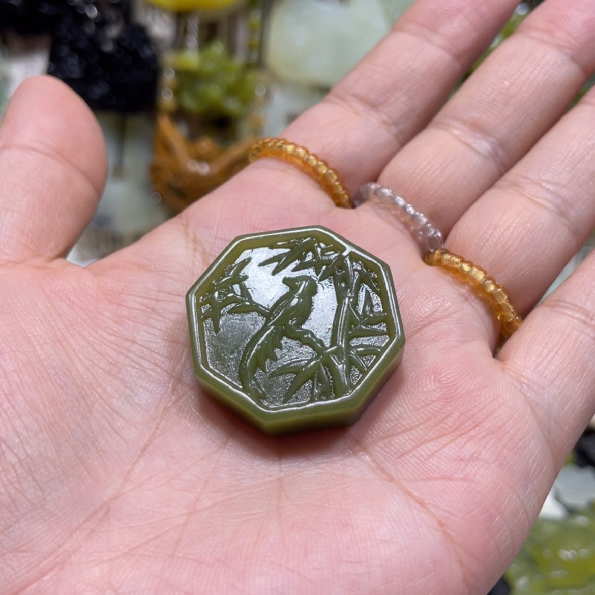 【闪购商品】岫玉颈饰未镶嵌86吊坠