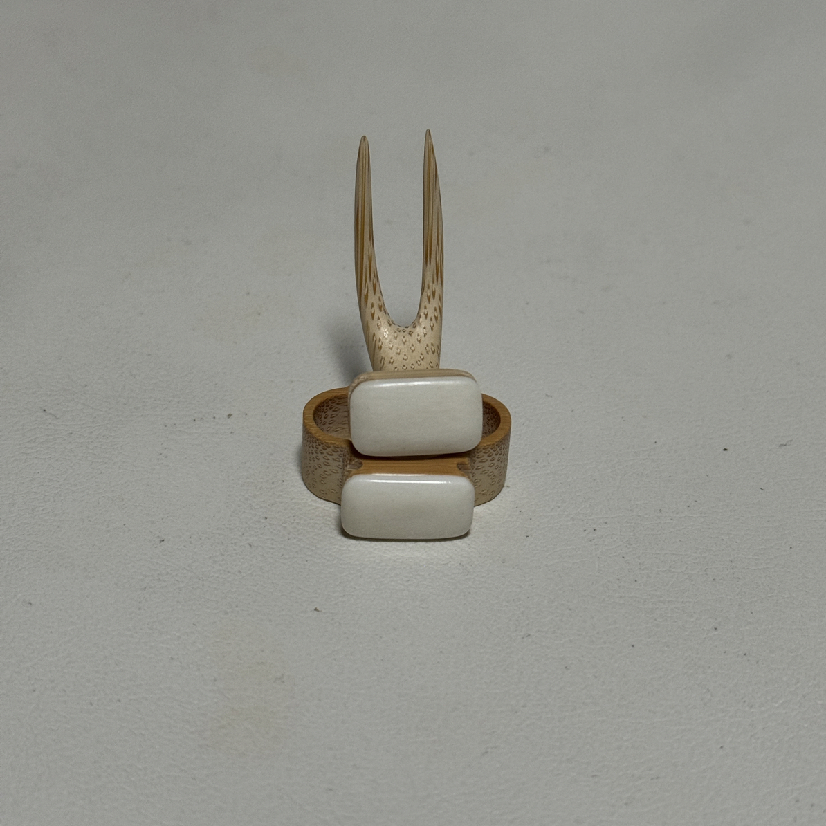 两丝面包牛骨贴片手工鸟用果叉虫盒 丝距1.1cm 果插 鸟笼配件