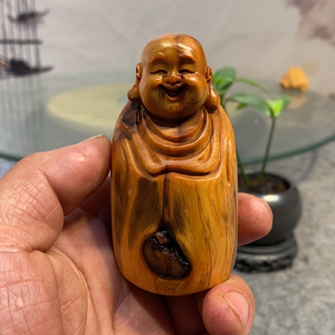 【闪购商品】柏木（崖柏）根雕木雕佛像工艺品摆件家居手把件