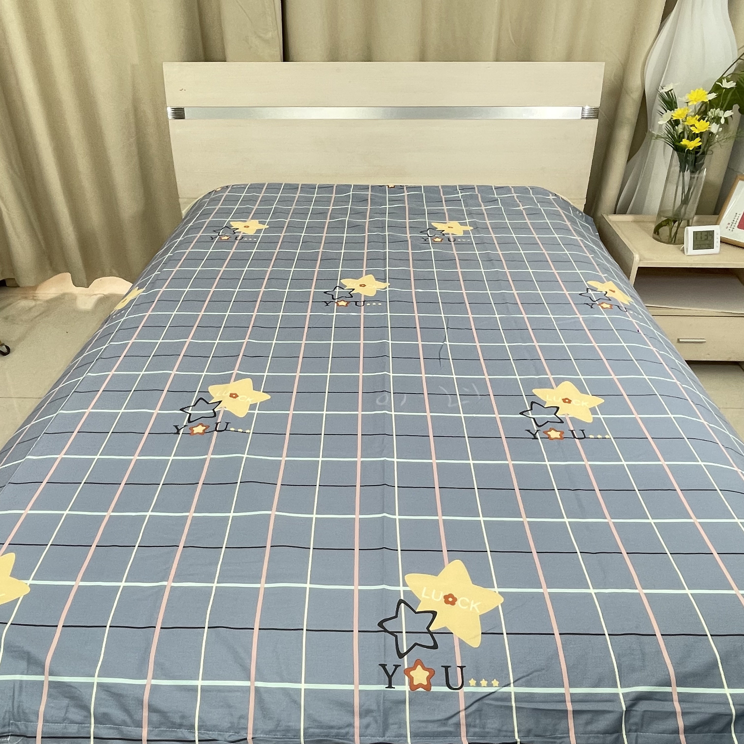 全棉床单大床纯棉斜纹亲肤柔软印花精梳棉细纱床单