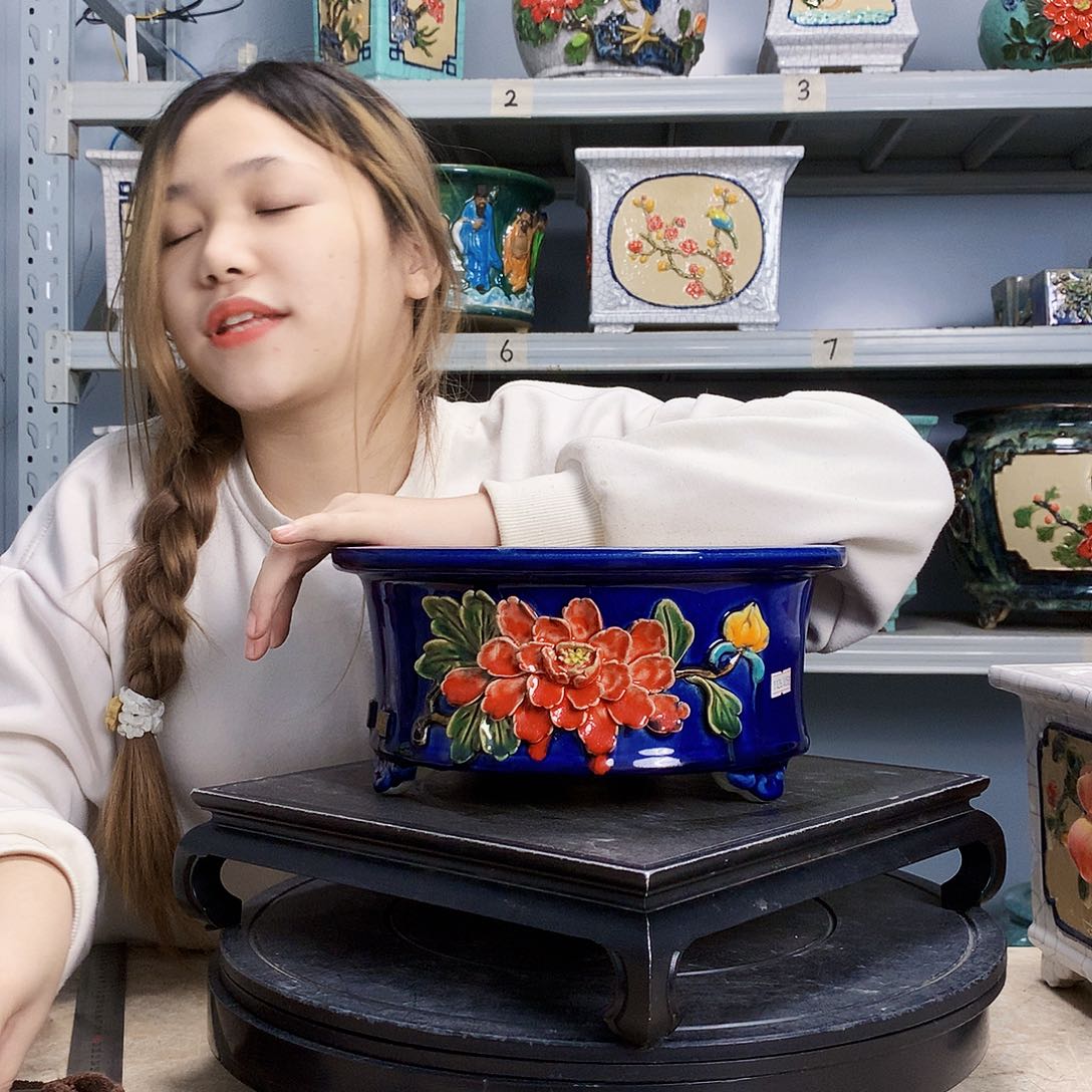 一**蓝石湾盆湾盆石湾盆