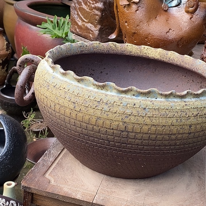 紫砂花盆紫砂30.17无孔