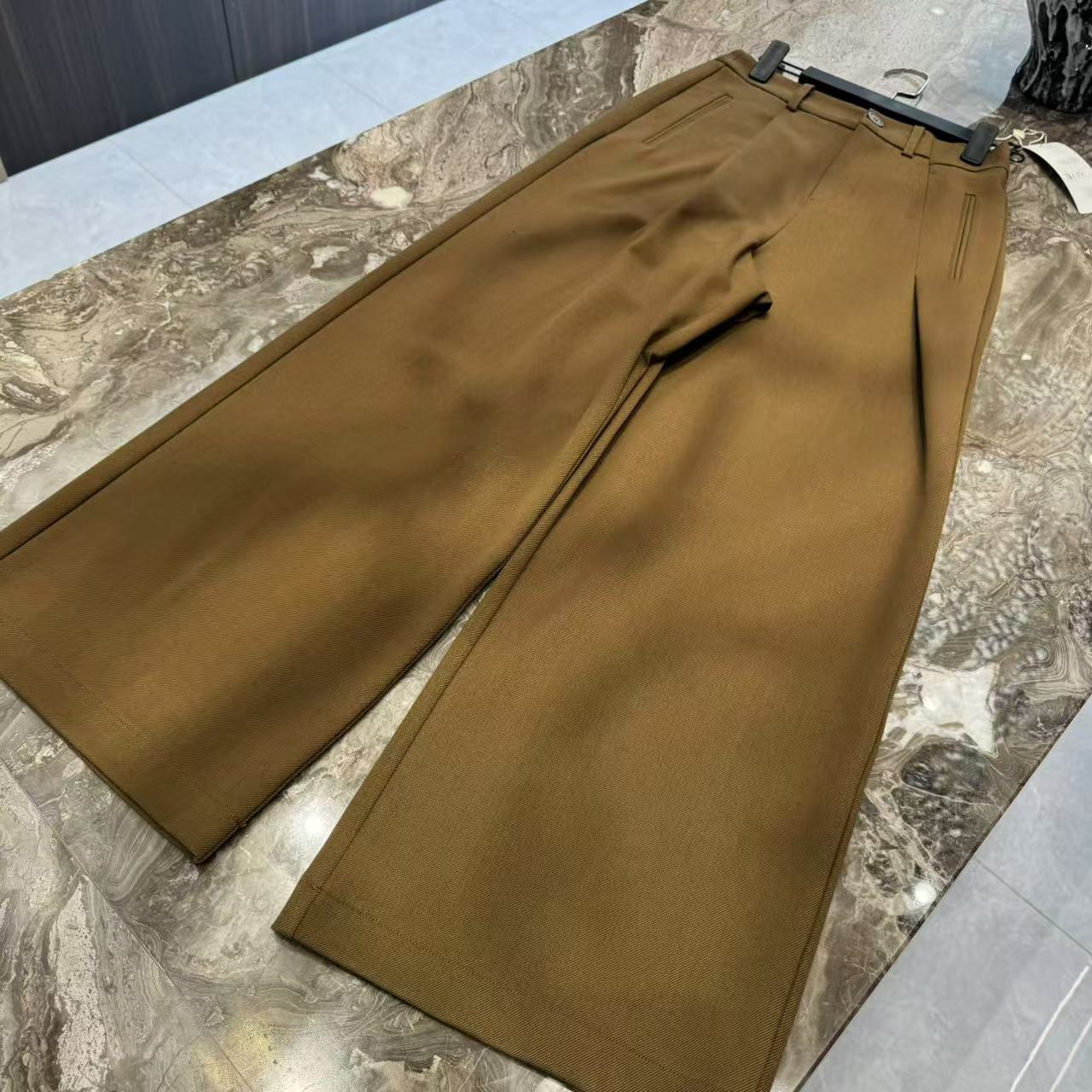 休闲百搭时尚高腰显瘦休闲阔腿直筒裤 78333