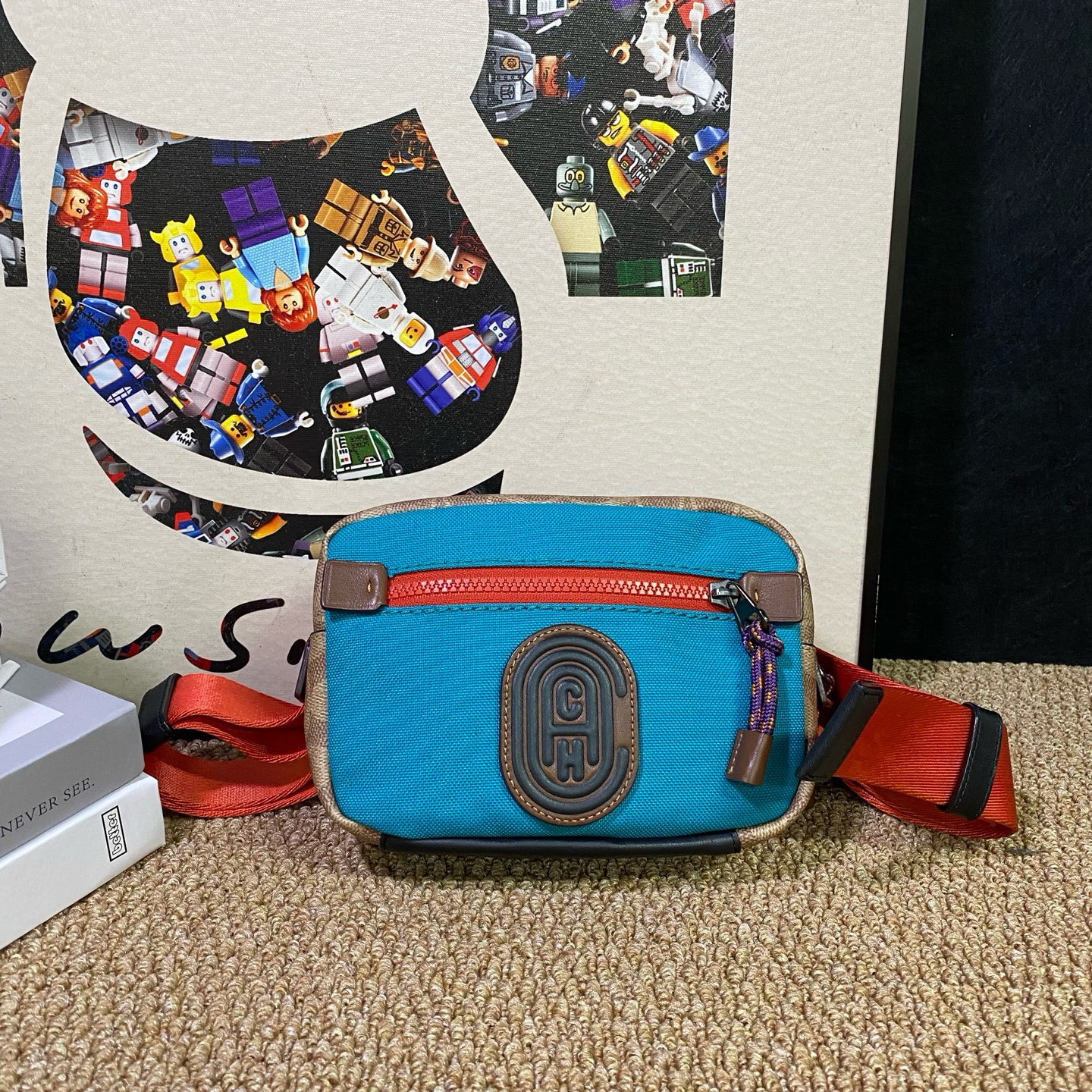 95新 COACH/蔻驰 21779斜挎包21*15