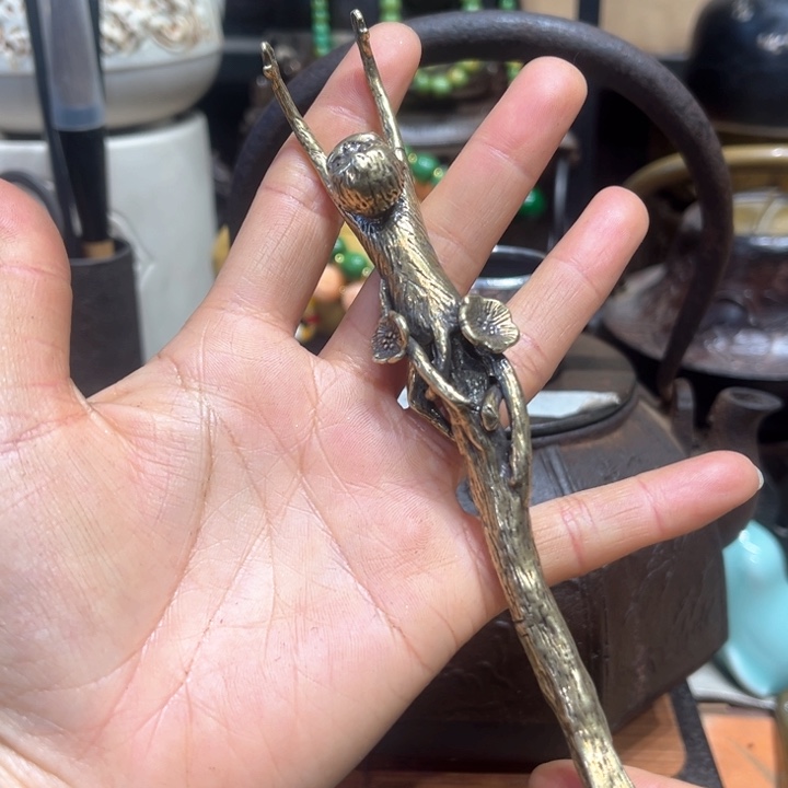 蜜安罐瓷香炉锡茶则