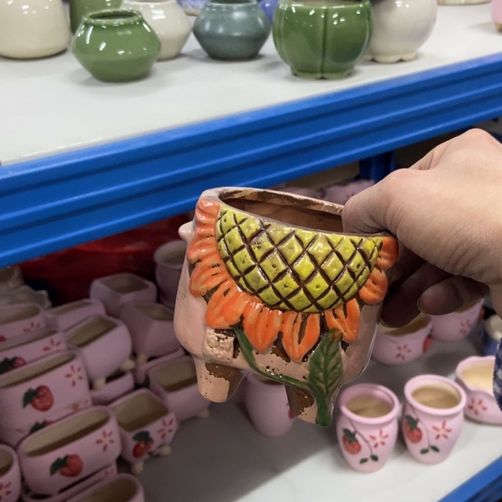 陶瓷花盆单场满9.9发10*9*9