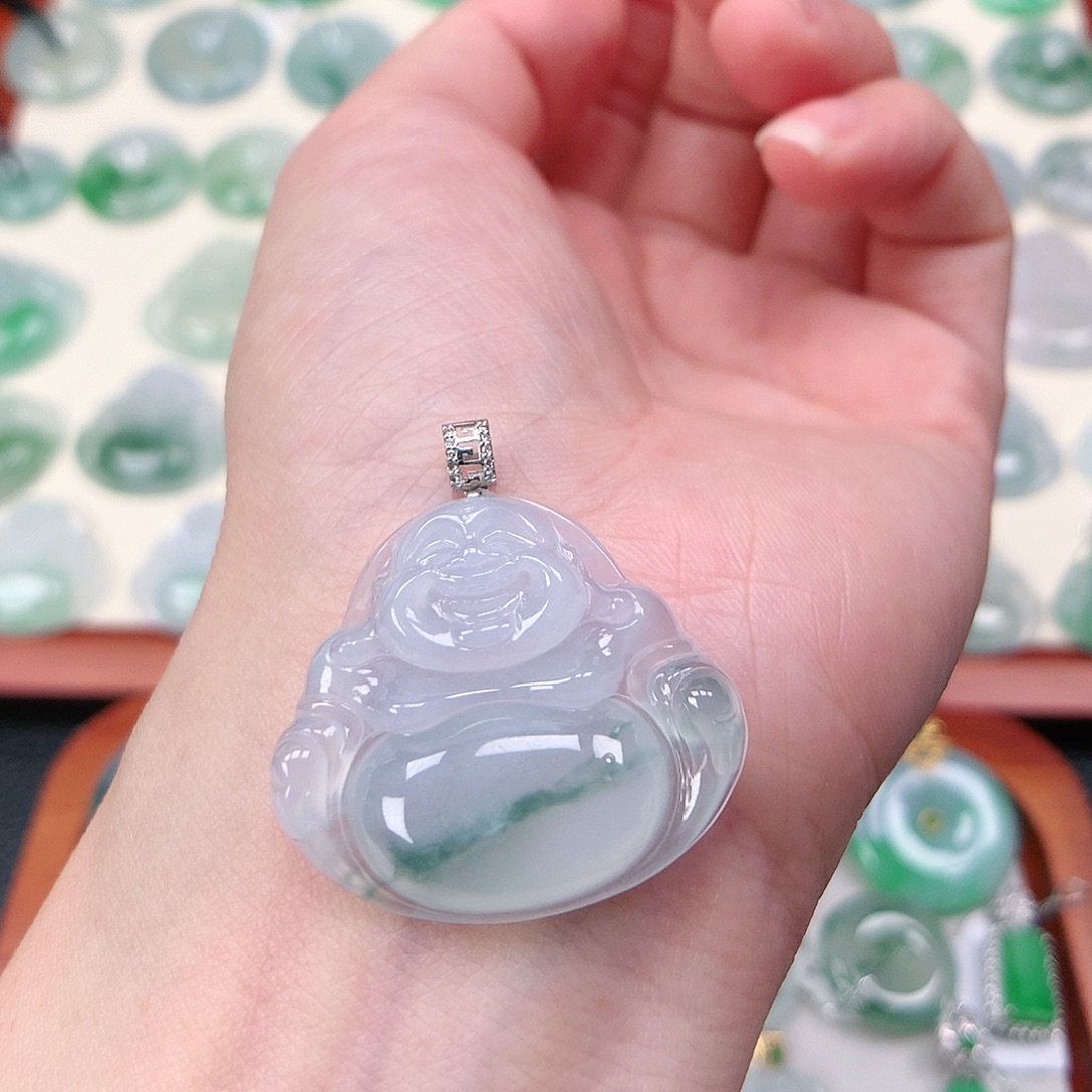 翡翠未镶嵌颈饰吊坠