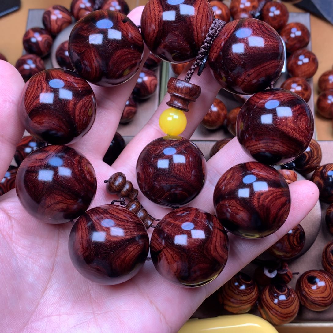 黄花梨/降香黄檀芫****水黄花梨手串3.0