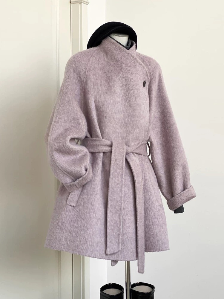 701-900秋冬季巨好看羊毛羊绒加厚大衣外套