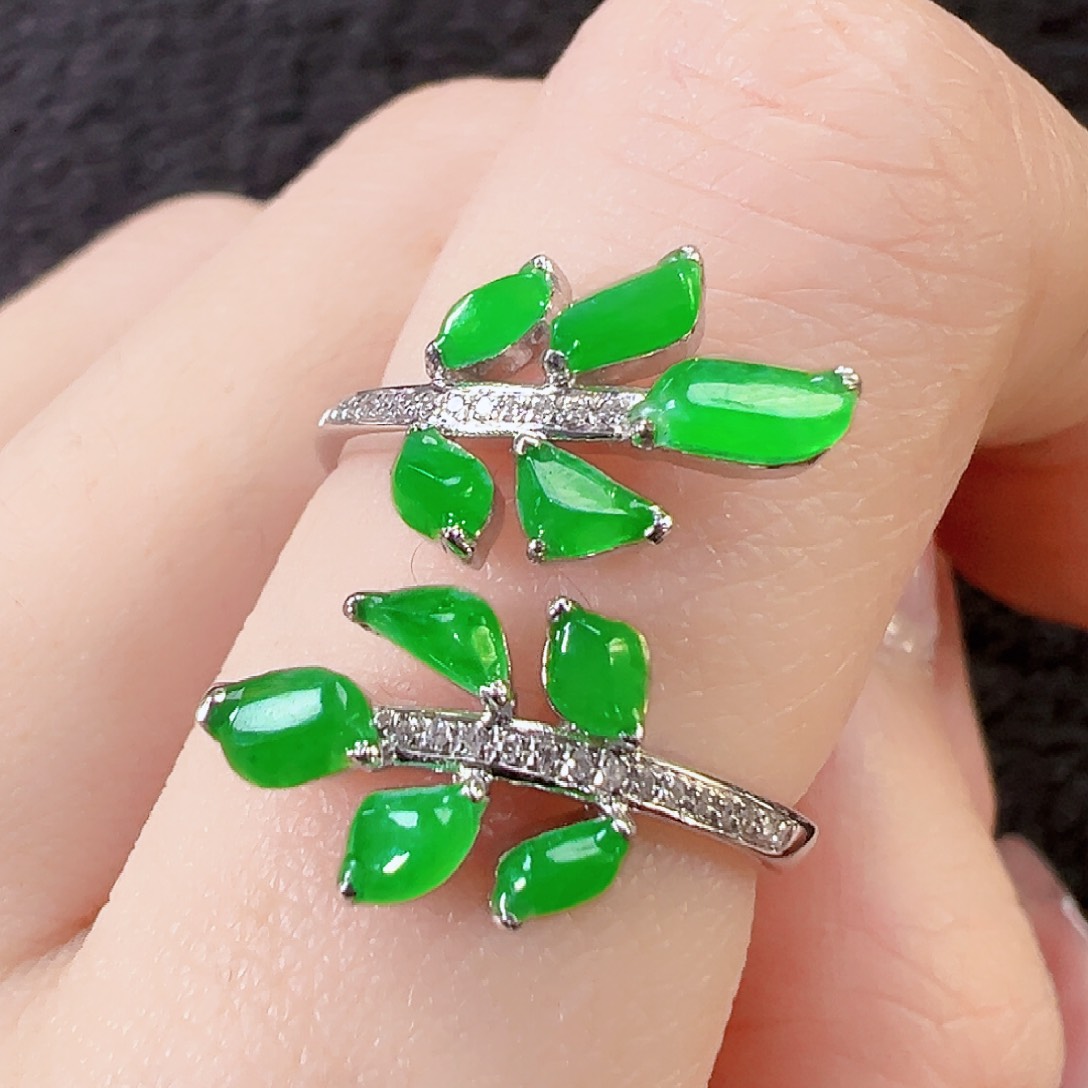 翡翠戒指18K金镶嵌【福利款】签收后24小时鉴赏期