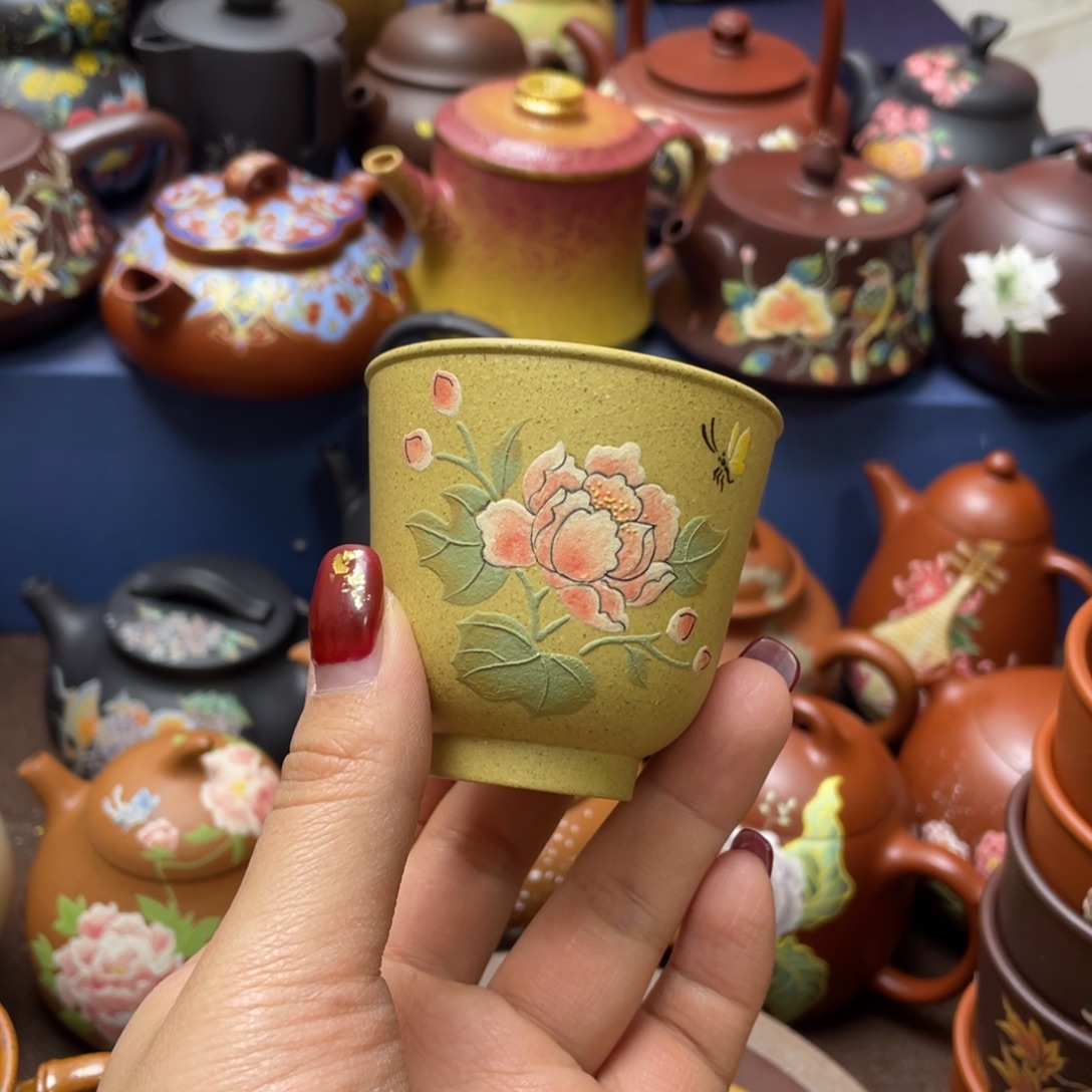 红泥茶杯紫砂主人杯70cc