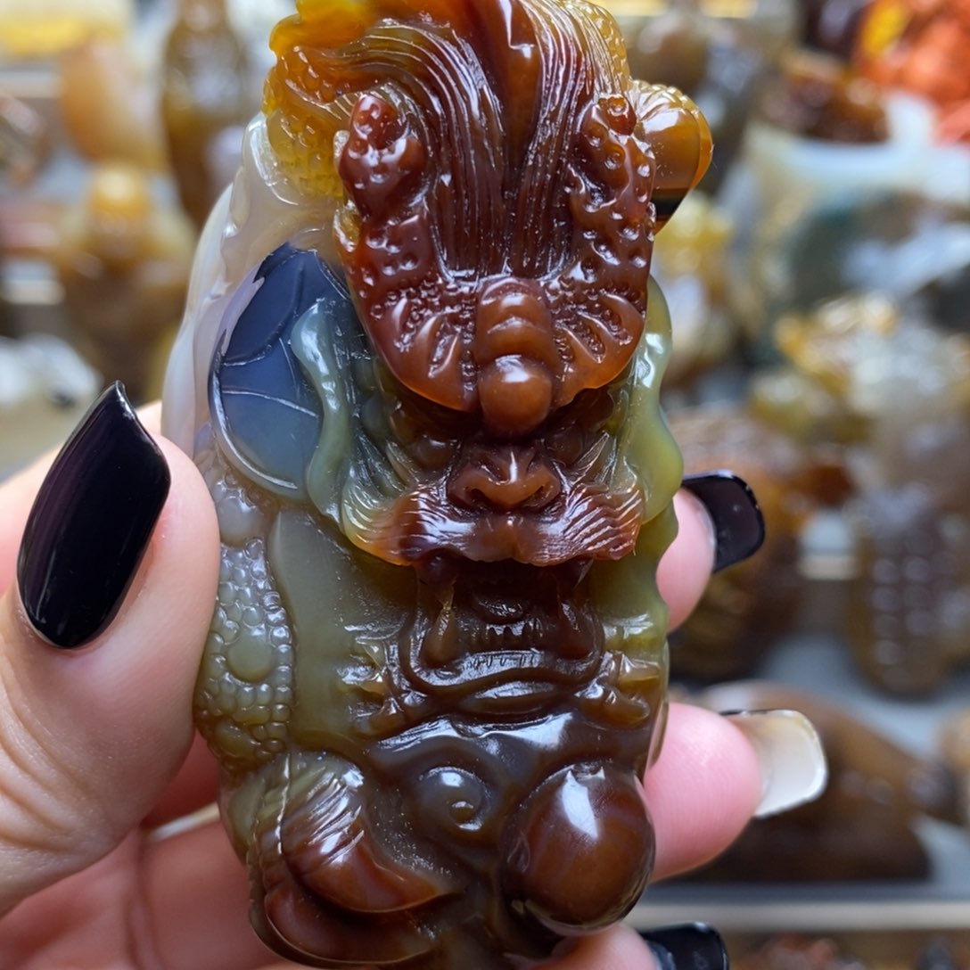 玛瑙/玉髓把件未镶嵌