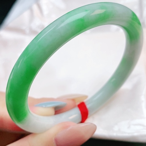 未镶嵌手镯翡翠55圆条882656