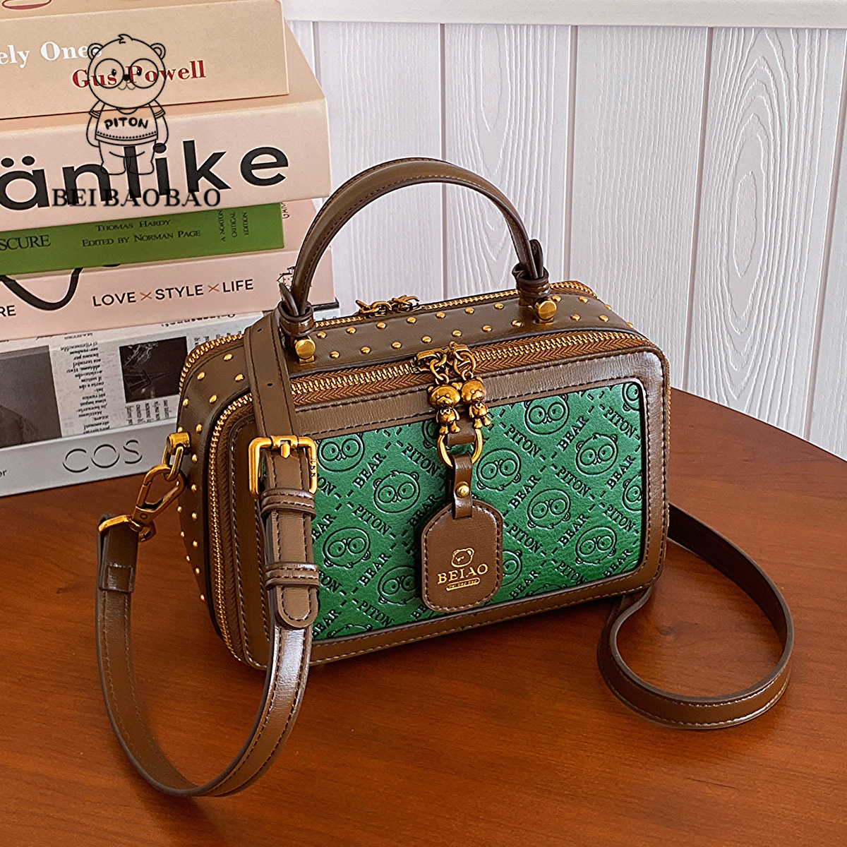 单肩包都市简约耐磨athflow风波士顿单根时尚托特包8169