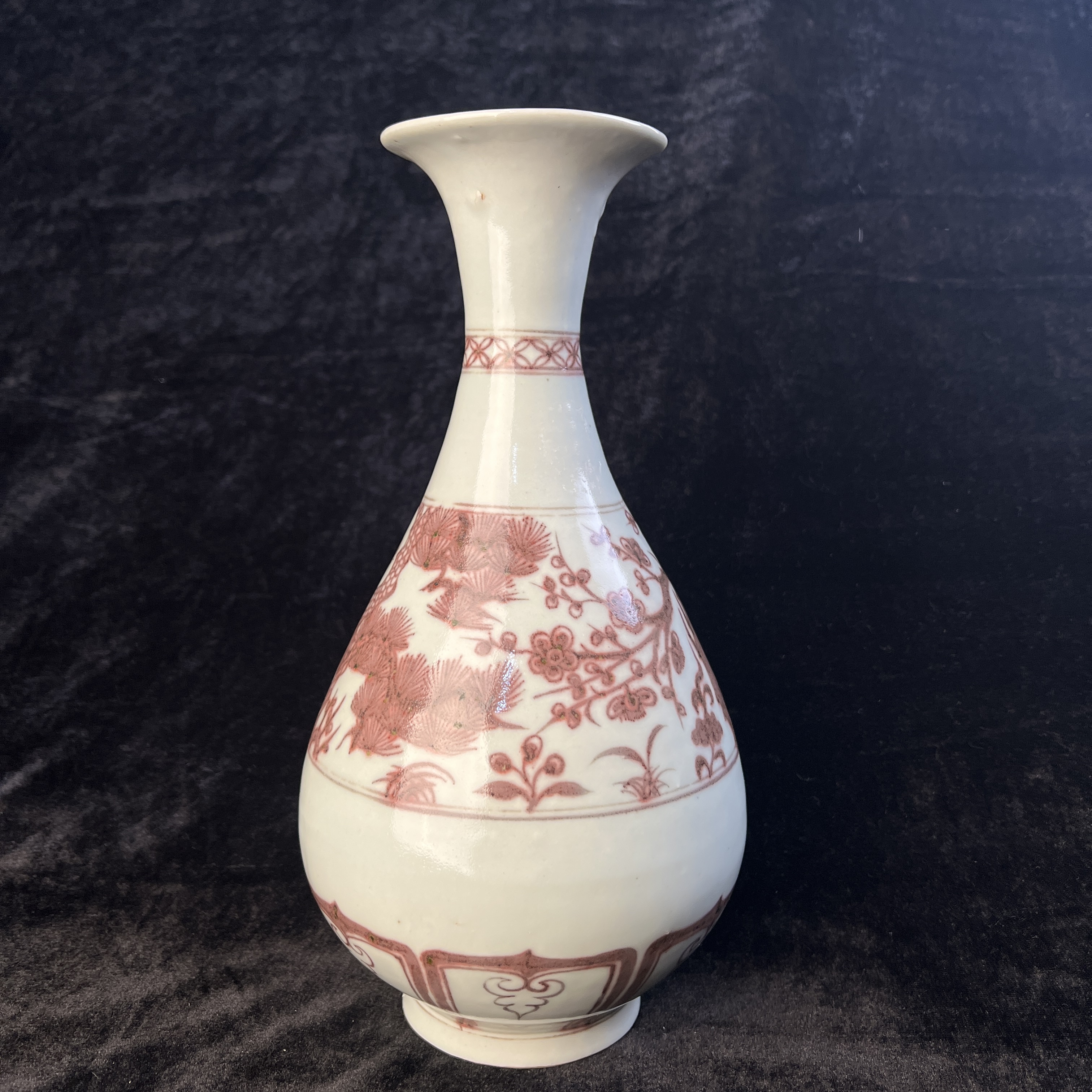 明代釉里红玉壶春