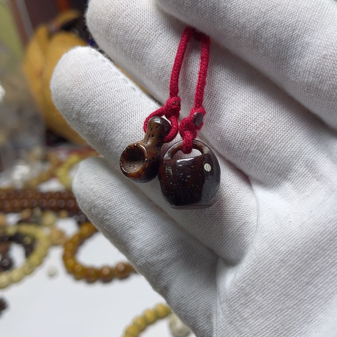 手串星月菩提雕刻一桶金侧挂独款