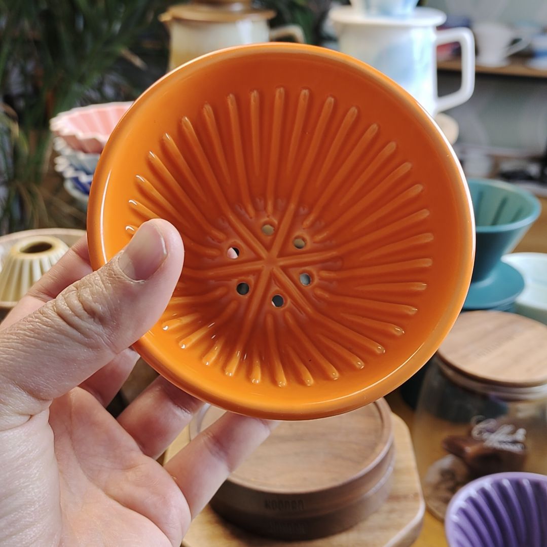 陶瓷爱马仕橙蛋糕滤杯
