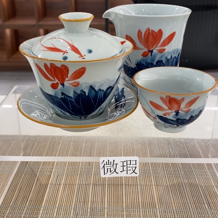 釉下老陶泥手工绘制