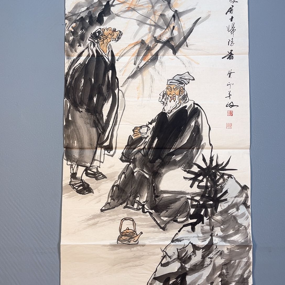 国画331 花红艳绿色如玉色