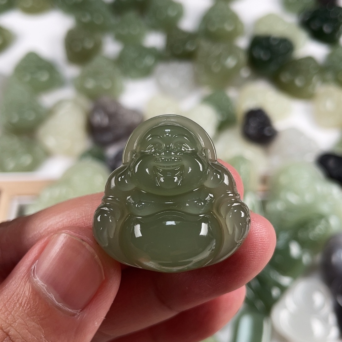 桑***头吊坠(不含链)未镶嵌和田玉