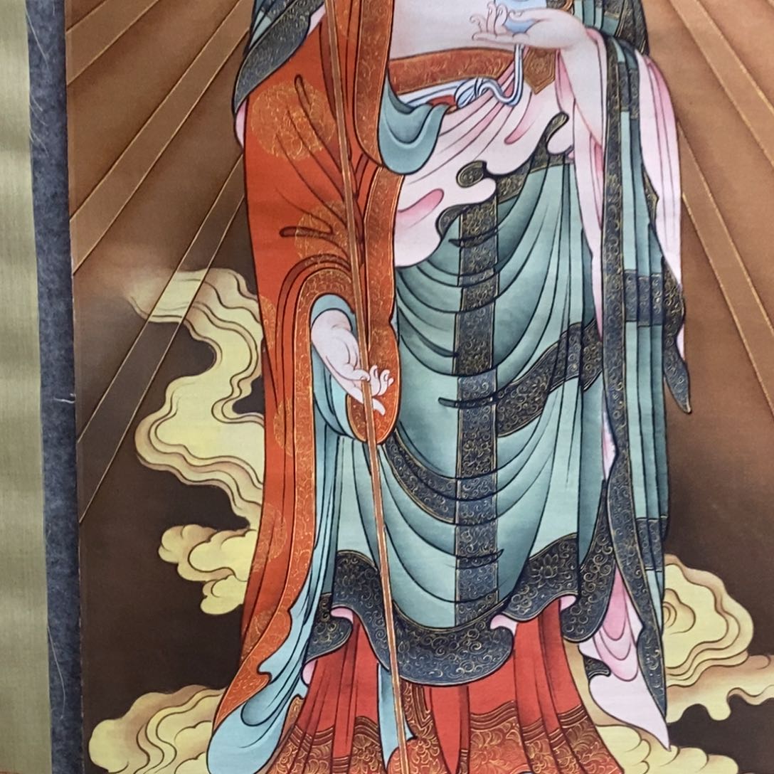 大***形版画地藏菩萨本愿菩萨