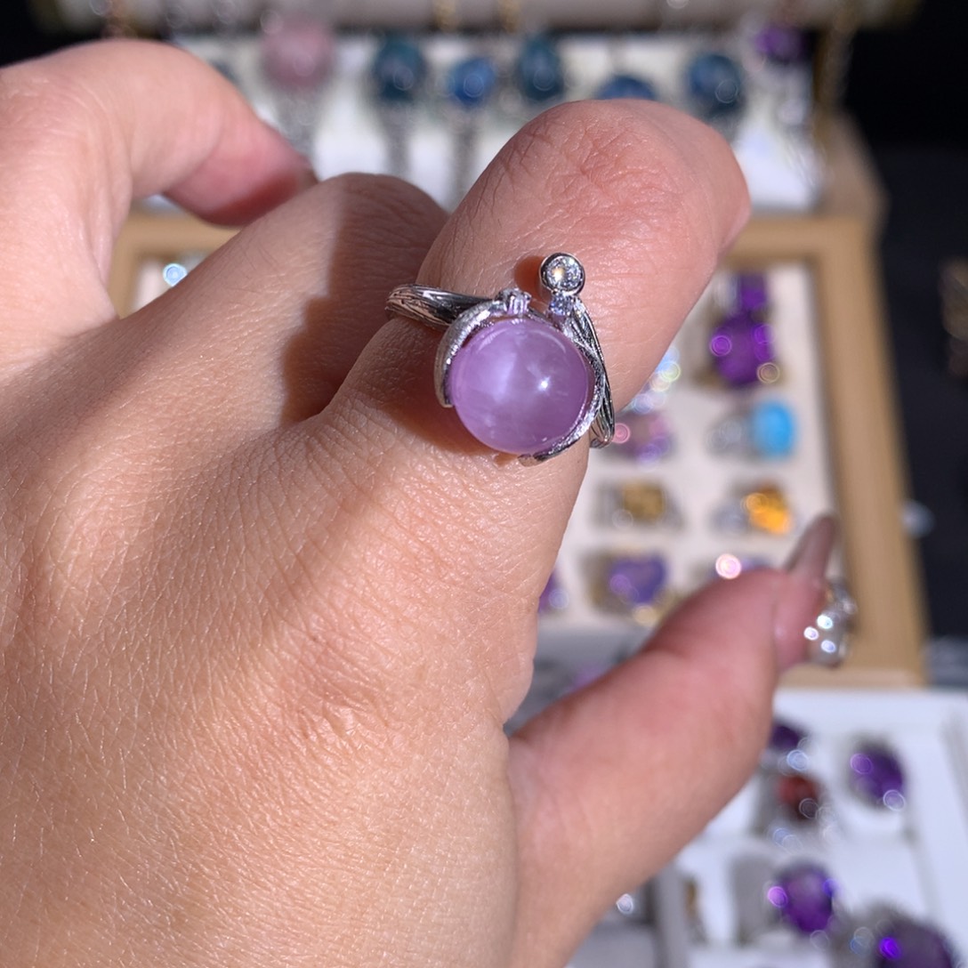 【闪购商品】水晶戒指银S925镶嵌戒指