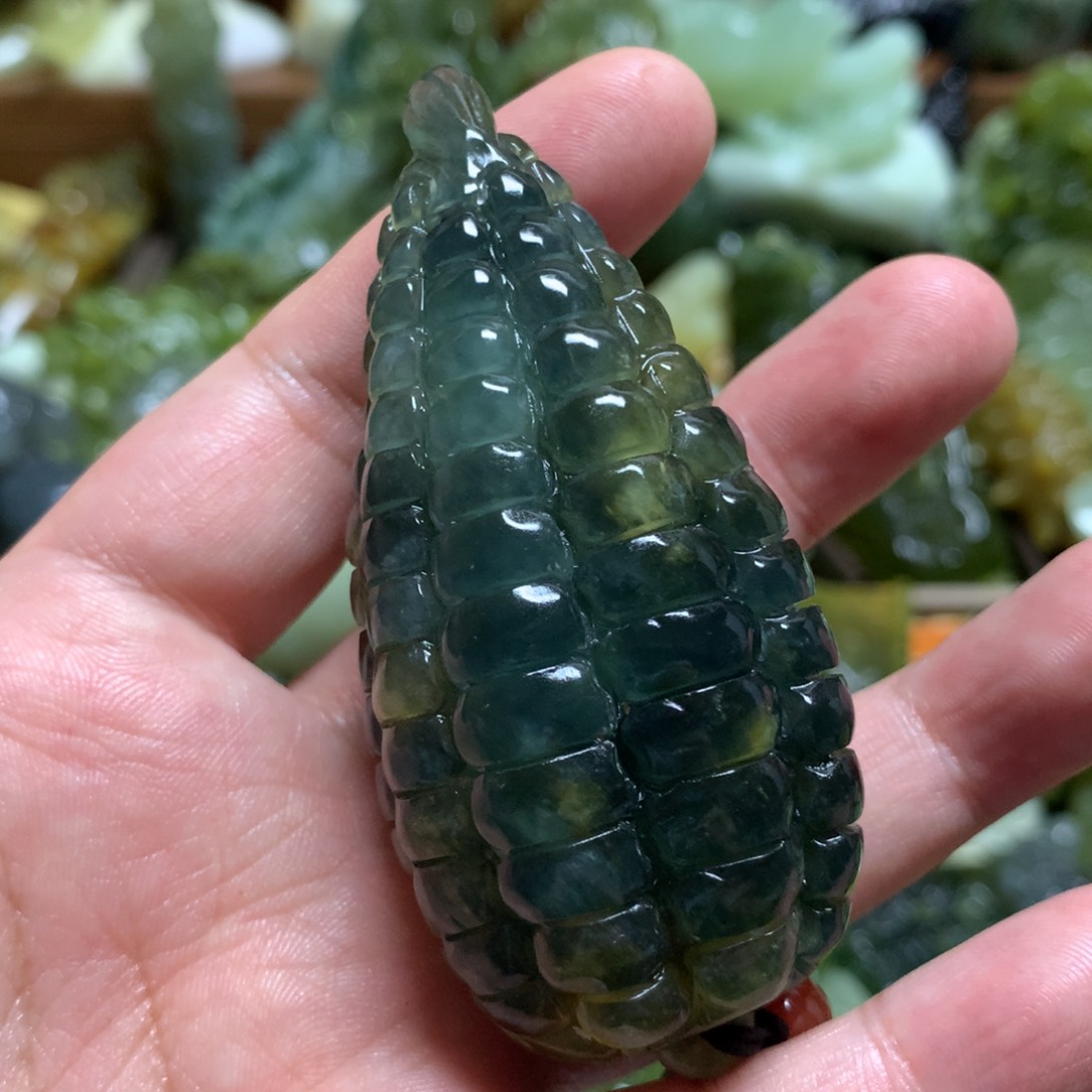 岫玉手把未镶嵌盛**年手把