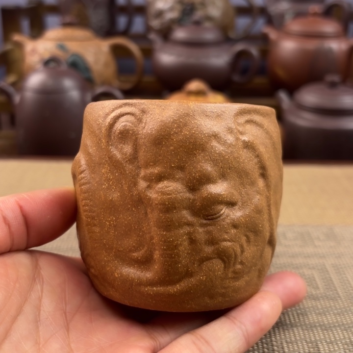 紫砂茶壶大象无形主人杯老段泥