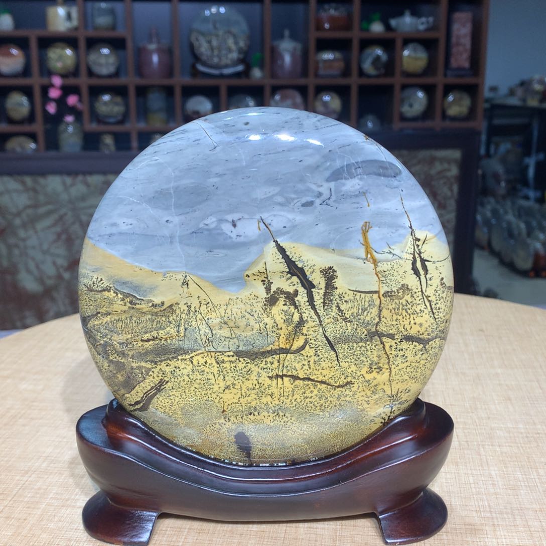 紫砂广西国画石，观赏收藏