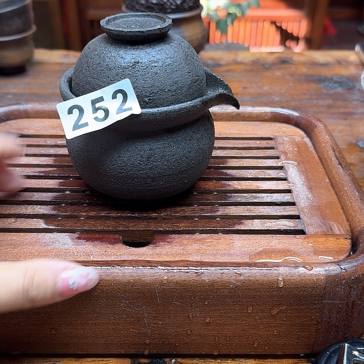 纯手工制作粗陶茶具