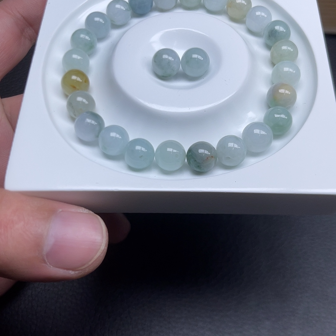 翡翠散珠8mm 26颗