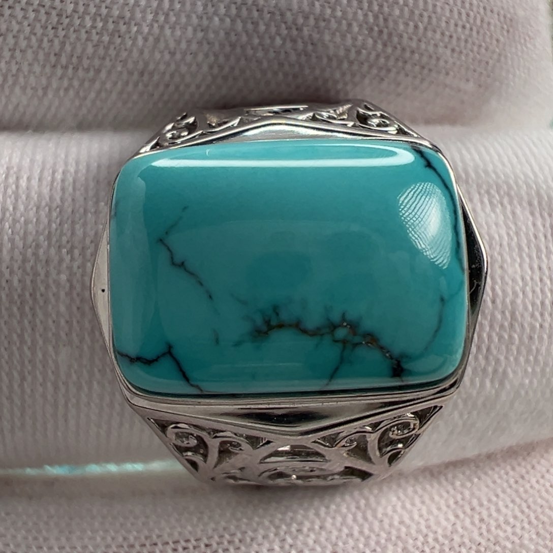 银S925镶嵌绿松石配饰