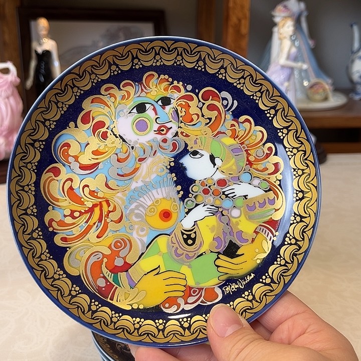 杯欧洲中古瓷器摆件