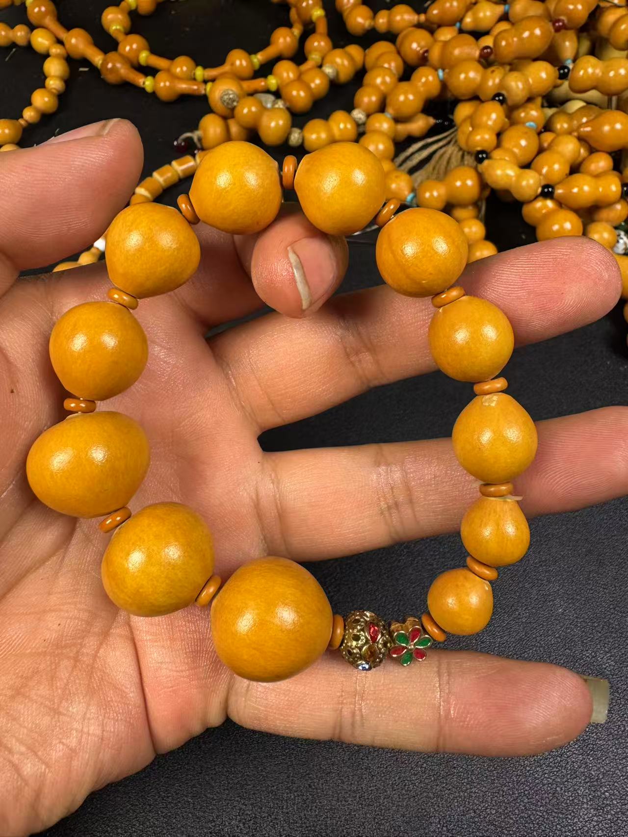 八宝葫芦坊直播专享老皮草里金手串链接一物一拍请勿私自下单