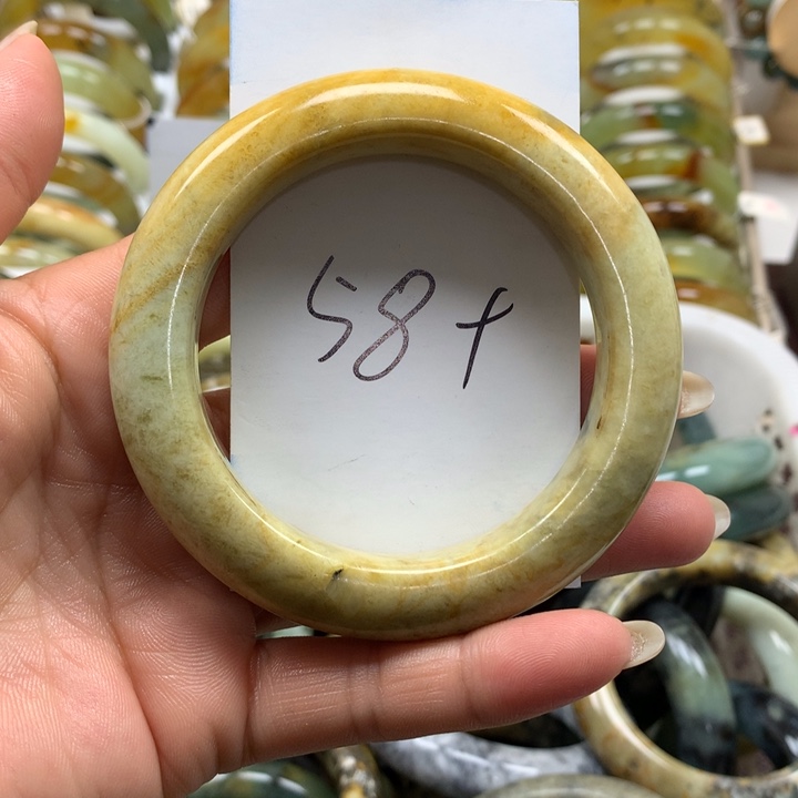 未镶嵌蛇纹石玉手镯