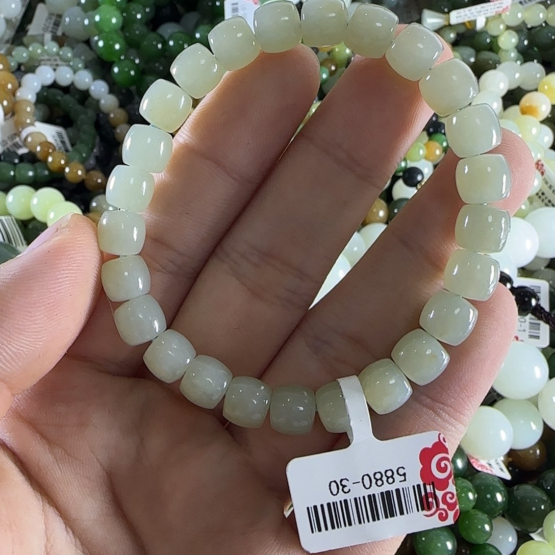 和田玉手链未镶嵌58