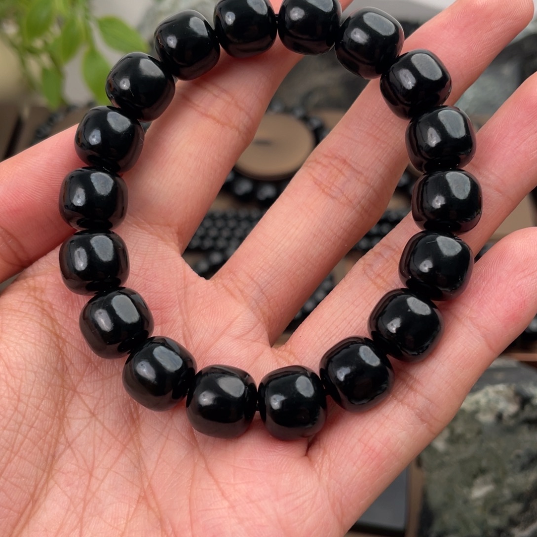 和田玉未镶嵌手链塔青皮勒村卡12