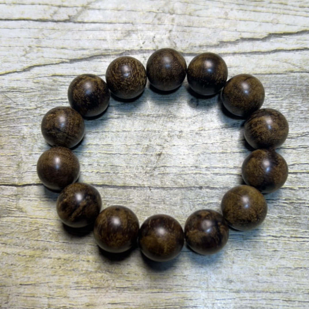 16 福来精选文玩沉香木作手串16mm