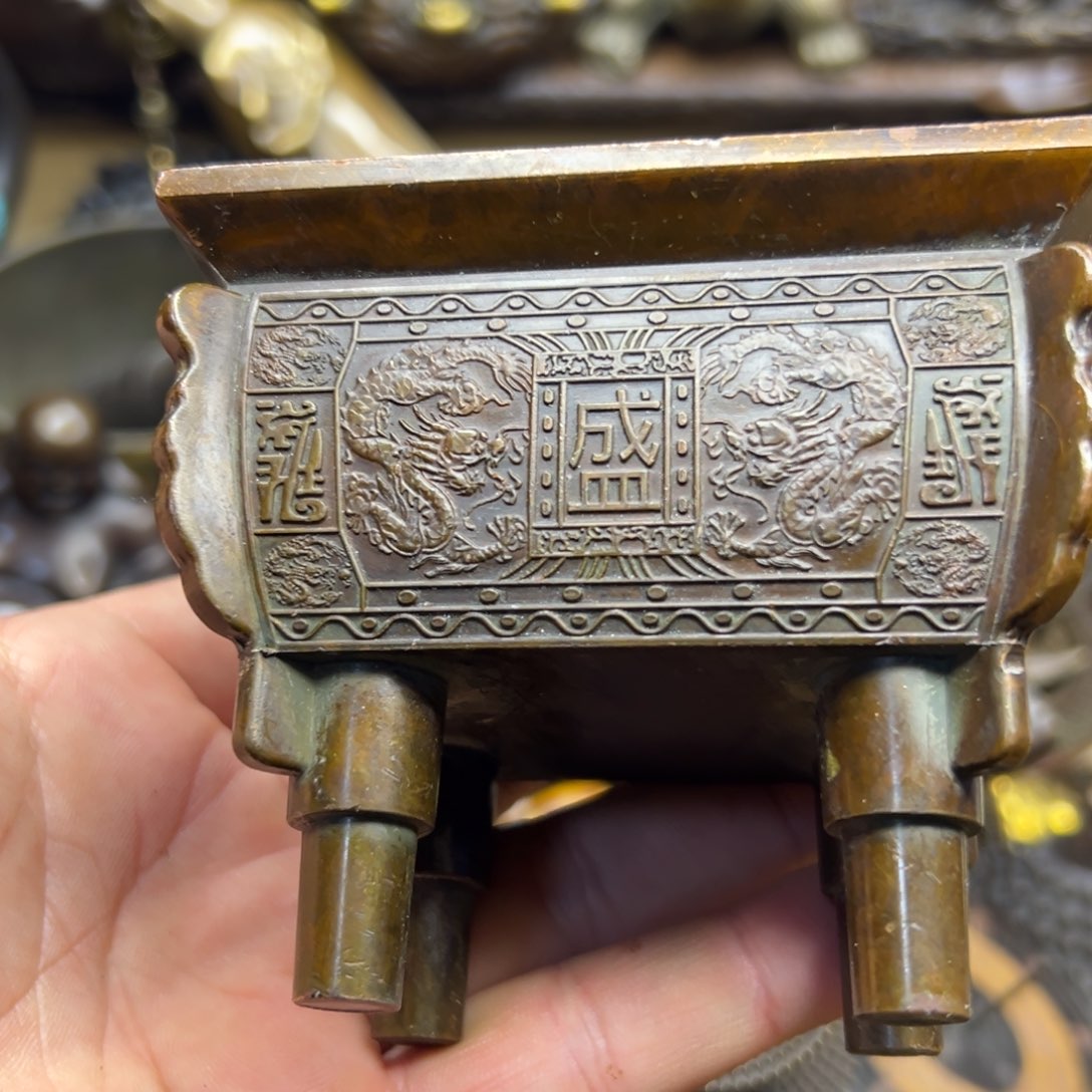 铜摆件欢迎欢迎你