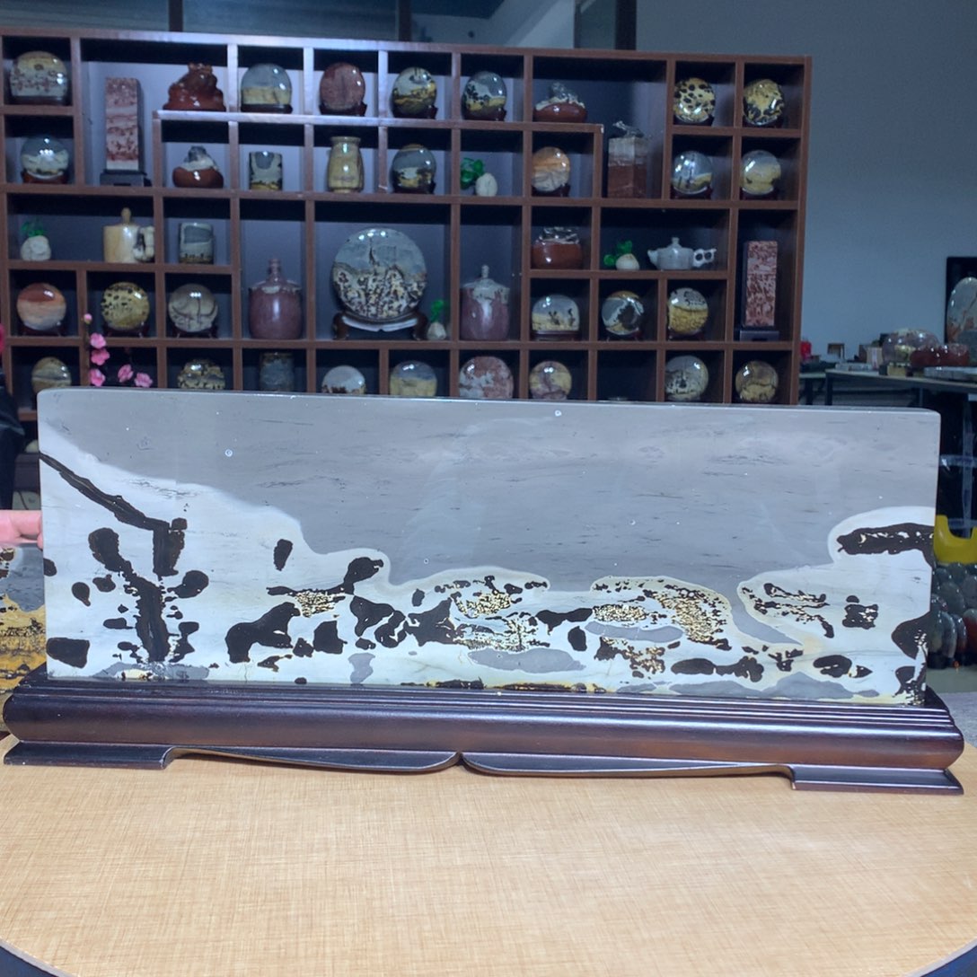 紫砂，广西国画石摆件，收藏观赏