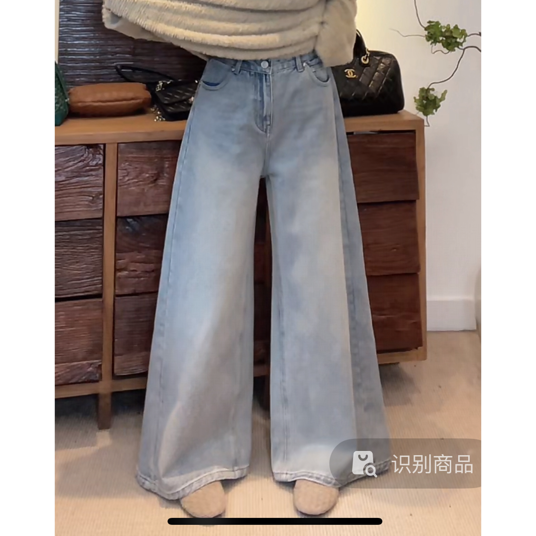 LIS&AZ-筷子腿牛仔裤（内里磨毛）hp1271