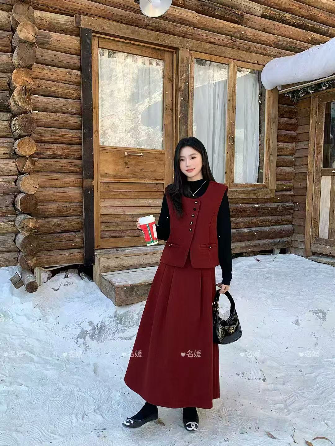 叙旧姑嫂 时尚气质甜美套装三件套9280