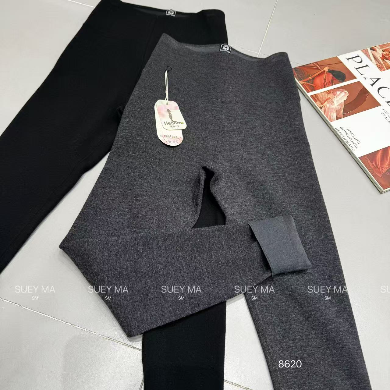 鑫燃KIKI 加绒加厚巨收腹巨提臀时尚百搭洋气显瘦芭比裤 8620 SM