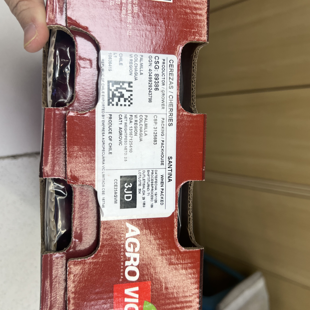 桑提娜品种3JD/5斤车厘子新鲜进口智利海运当季水果内附果径卡智利