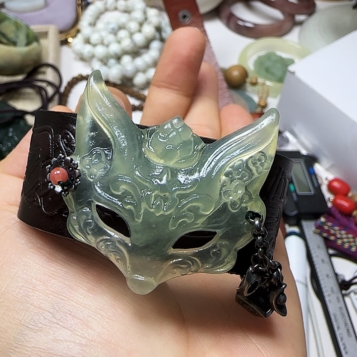 蛇纹石玉未镶嵌手链