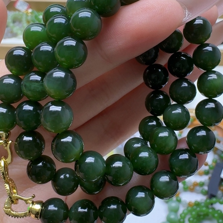 和田玉未镶嵌手链