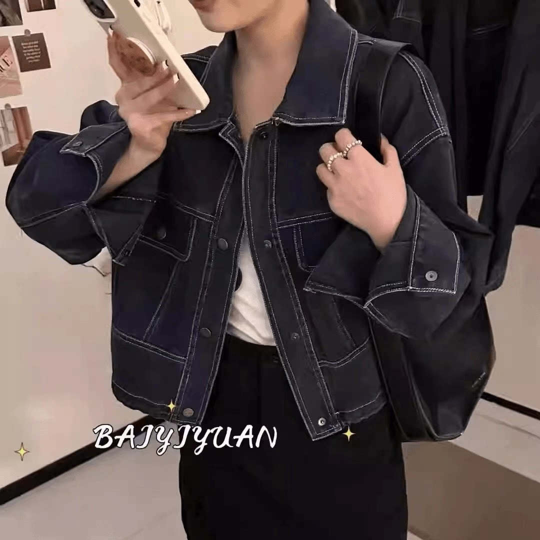 直筒阔腿牛仔裤高腰显瘦百搭垂感拖地长裤