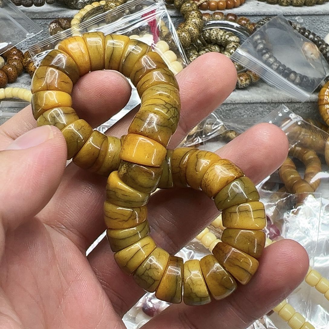 牛骨手串/手链163牛骨单圈大长1.2有粽裂