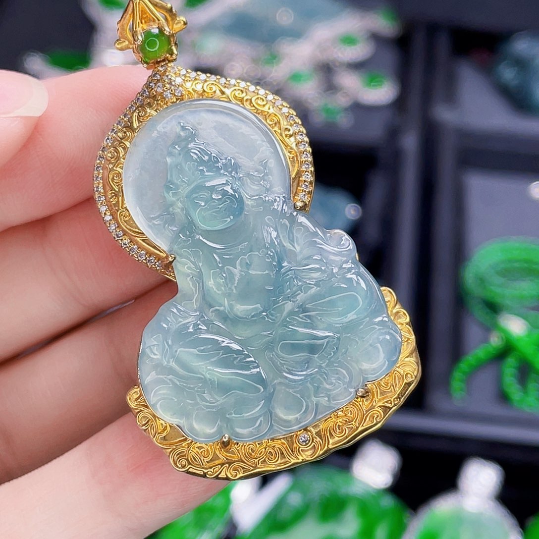 翡翠未镶嵌吊坠(不含链)