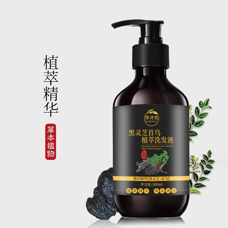 何首乌黑灵芝茶油配方护发洗发水养护修护养发滋养